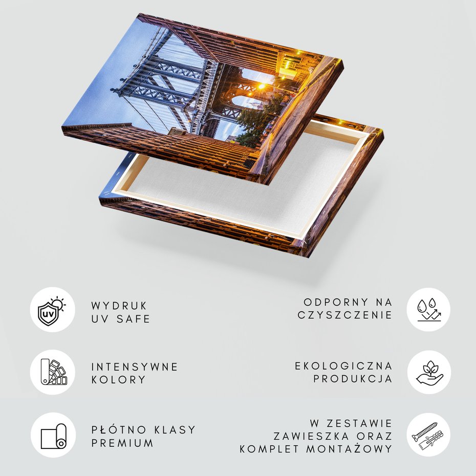 Obraz na płótnie - most, miasto, ulica