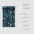Tapeta - dziecięca, choinki, śnieg,