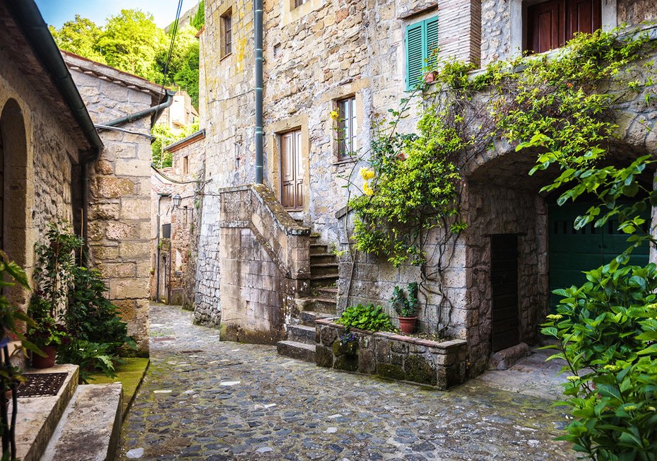 Fototapeta - uliczka, miasto, kamień