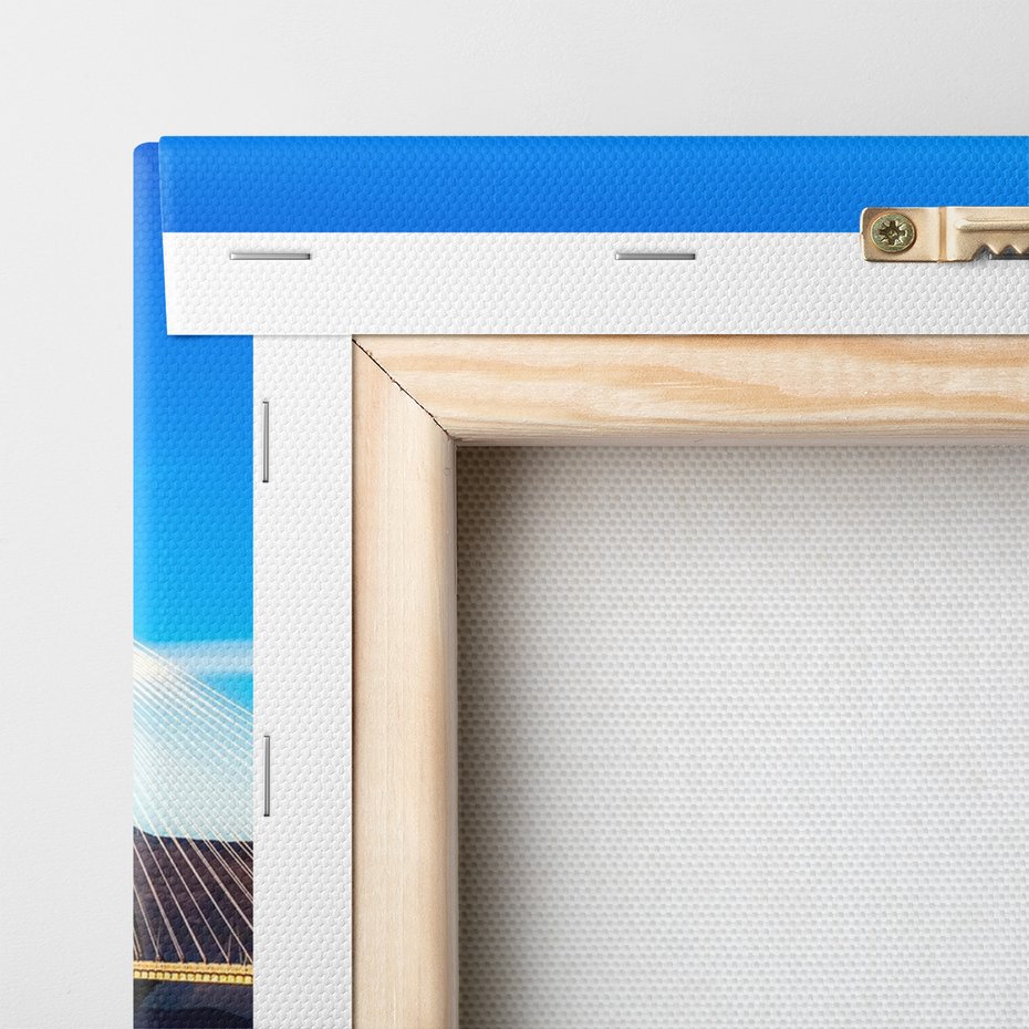 Obraz na płótnie - most, woda, niebo