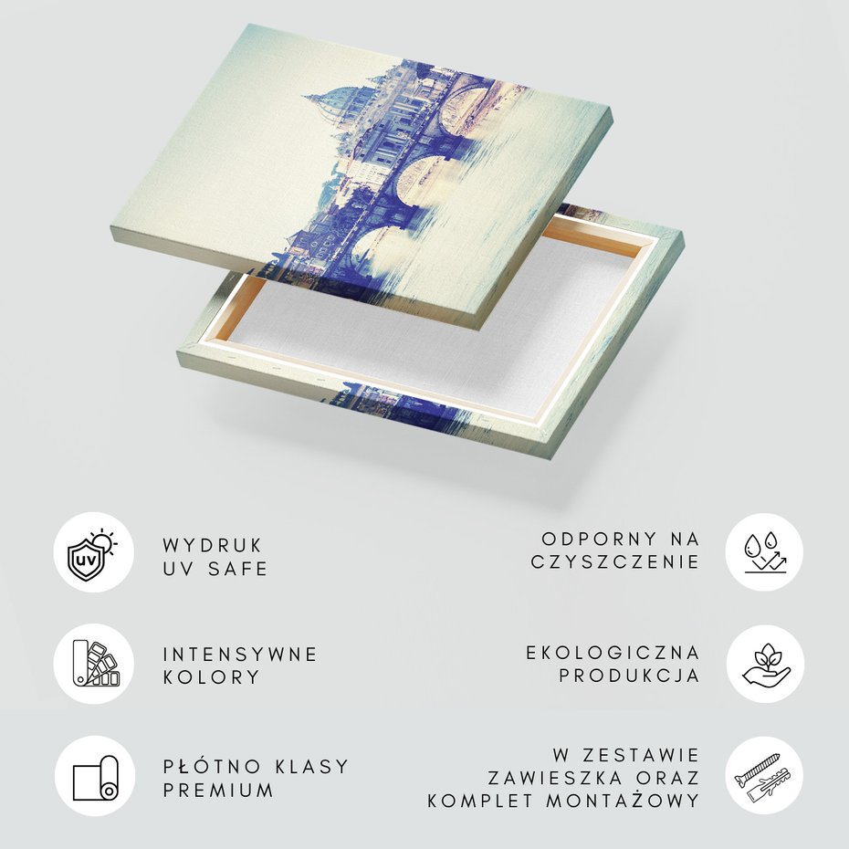 Obraz na płótnie - Rzym, most, architektura