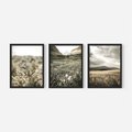 Zestaw obrazy w ramie, plakaty - krajobraz, natura, góry - rama czarna