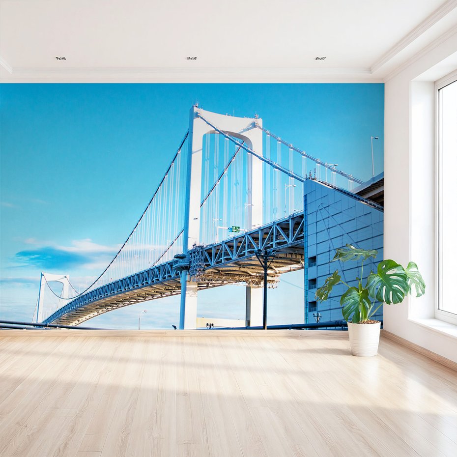 Fototapeta - most, miasto, niebo