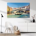 Obraz na płótnie - Wenecja, most, gondola