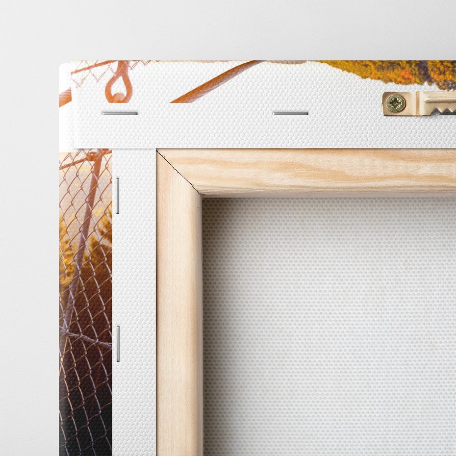 Obraz na płótnie - most wiszący, krajobraz, natura