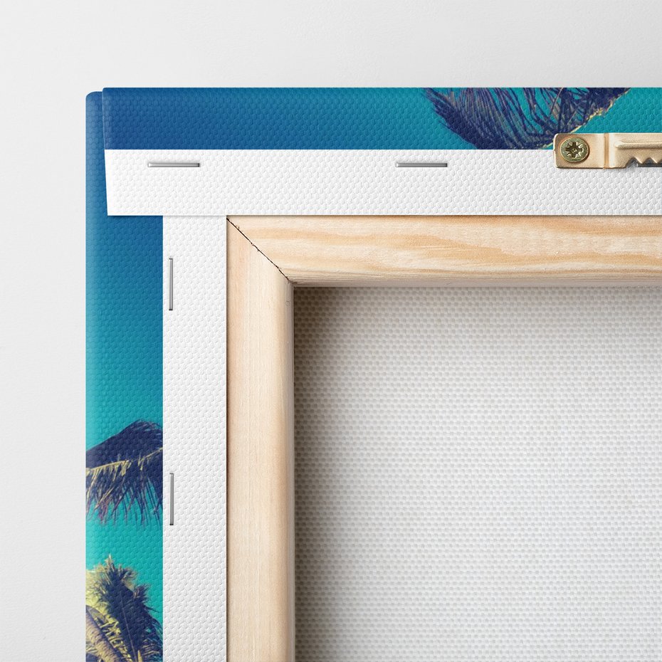 Obraz na płótnie - palmy, niebo, tropiki