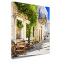 Obraz na płótnie - uliczka, miasto, roślinność