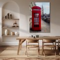Obraz na płótnie - Londyn, budka telefoniczna, miasto
