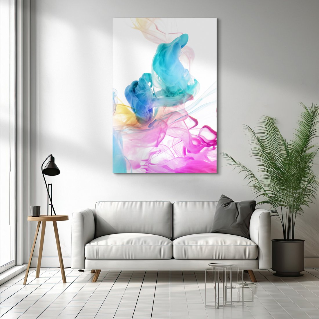 Obraz na płótnie - abstrakcja, kolory, płyny