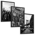 Zestaw obrazy w ramie, plakaty - miasto, budynki, most - rama czarna