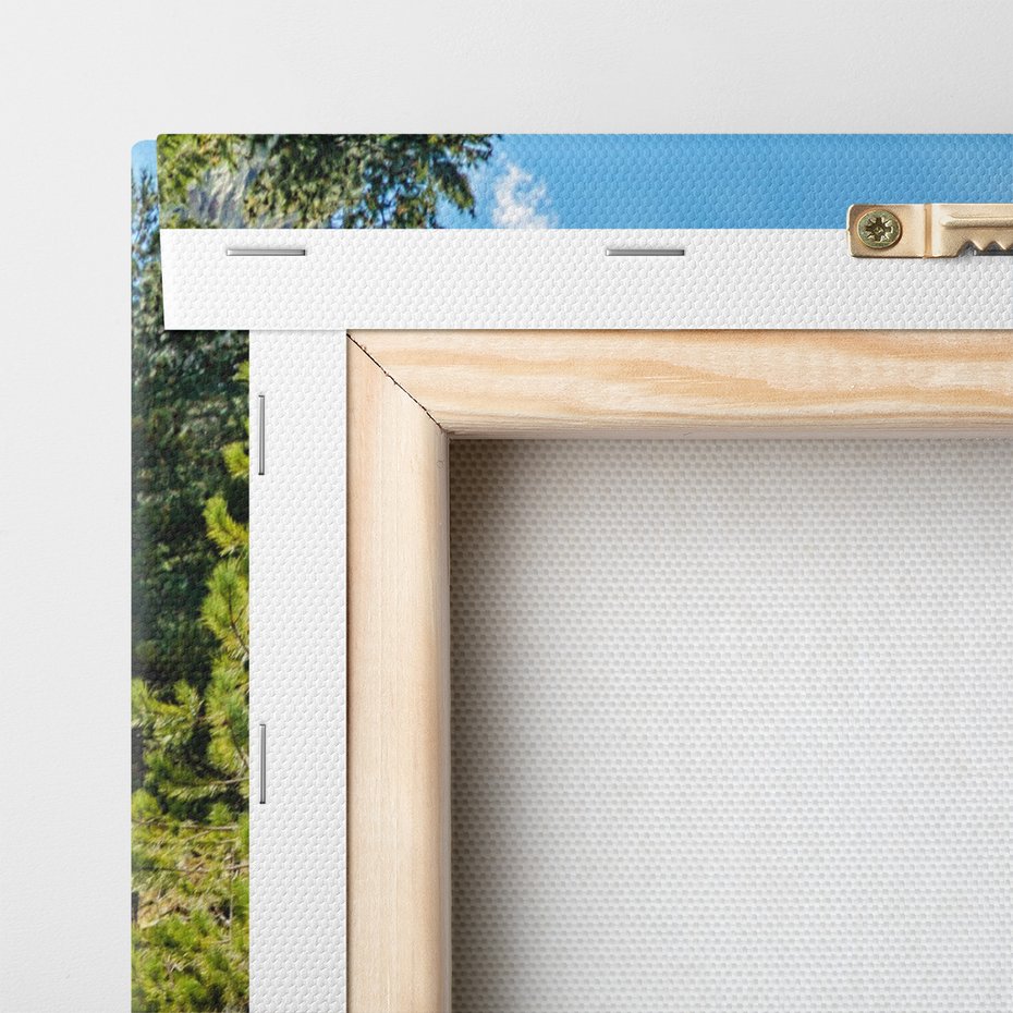 Obraz na płótnie - góry, woda, krajobraz