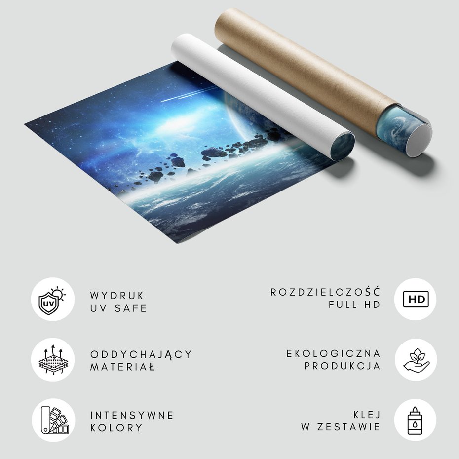 Fototapeta - kosmos, planety, asteroidy