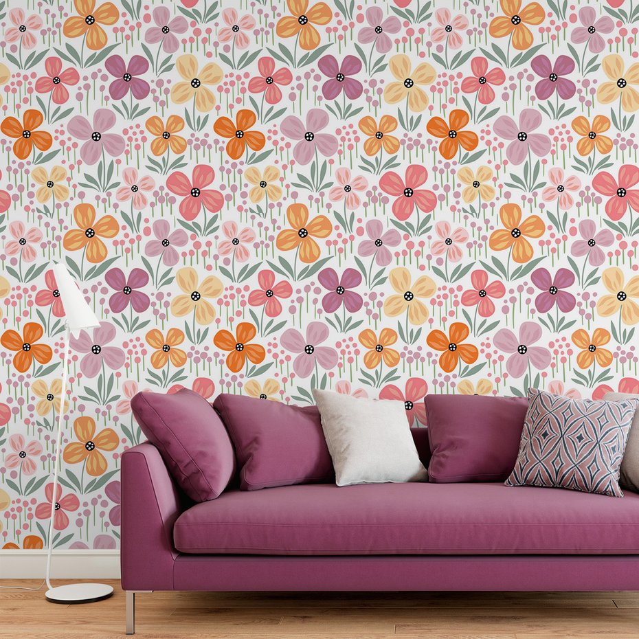 Tapeta - kwiaty, płatki, tło