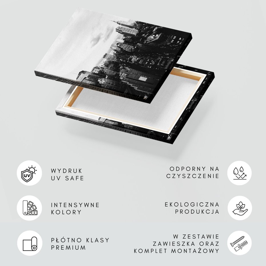 Obraz na płótnie - miasto, budynki, panorama