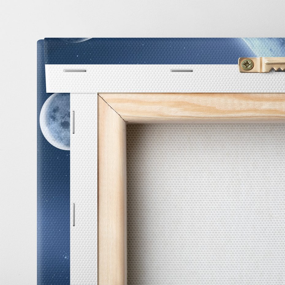 Obraz na płótnie - kosmos, ziemia, księżyc