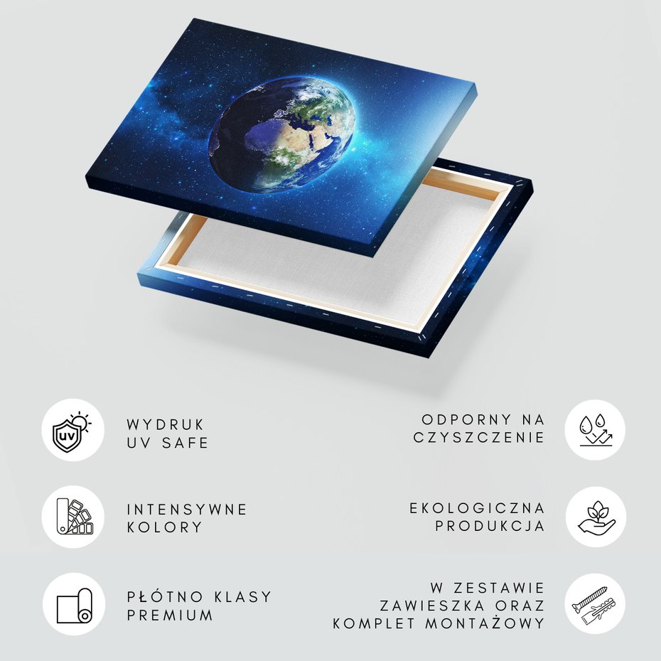 Obraz na płótnie - ziemia, kosmos, planeta