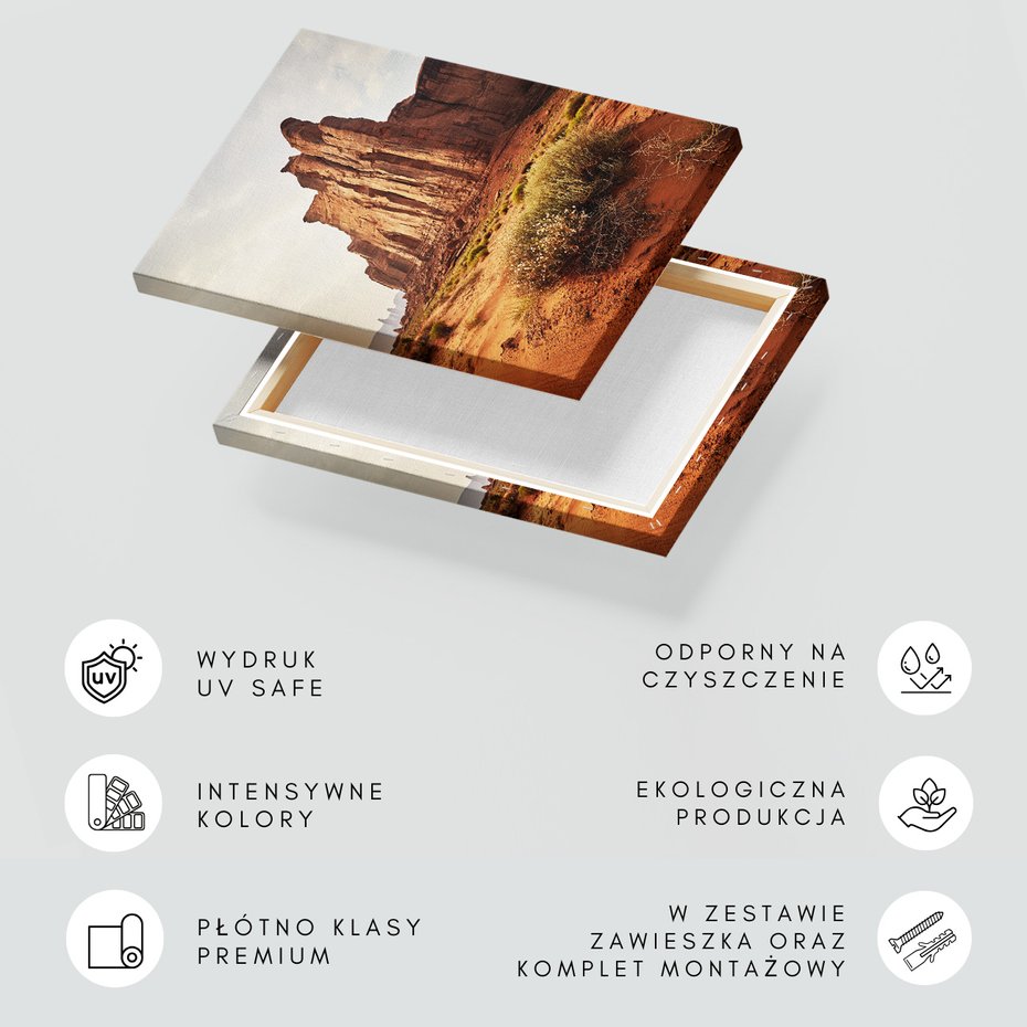 Obraz na płótnie - kanion, pustynia, skały