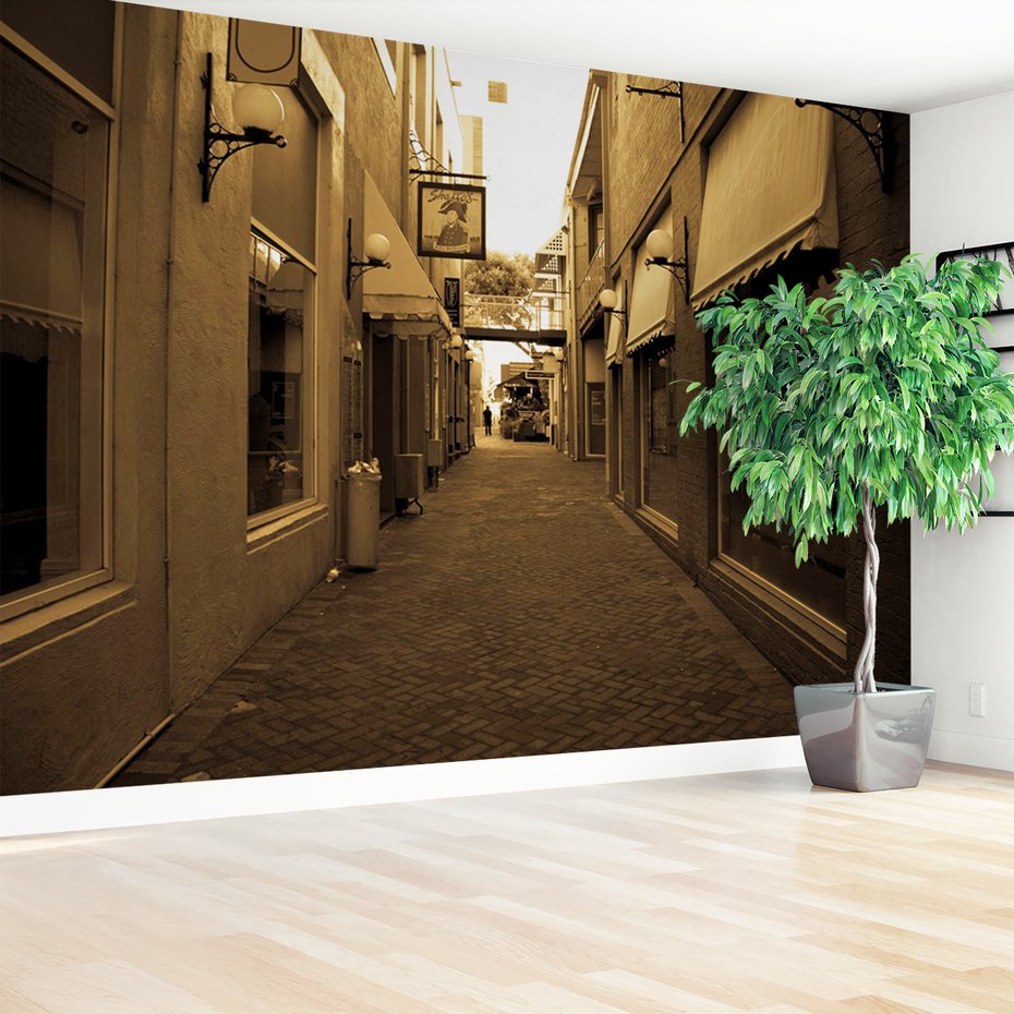 Fototapeta - uliczka, miasto, budynki