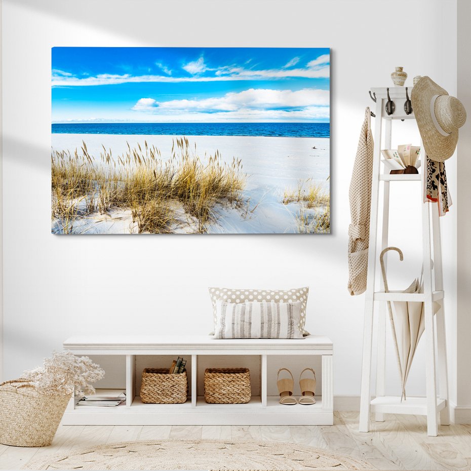 Obraz na płótnie - plaża, morze, piasek