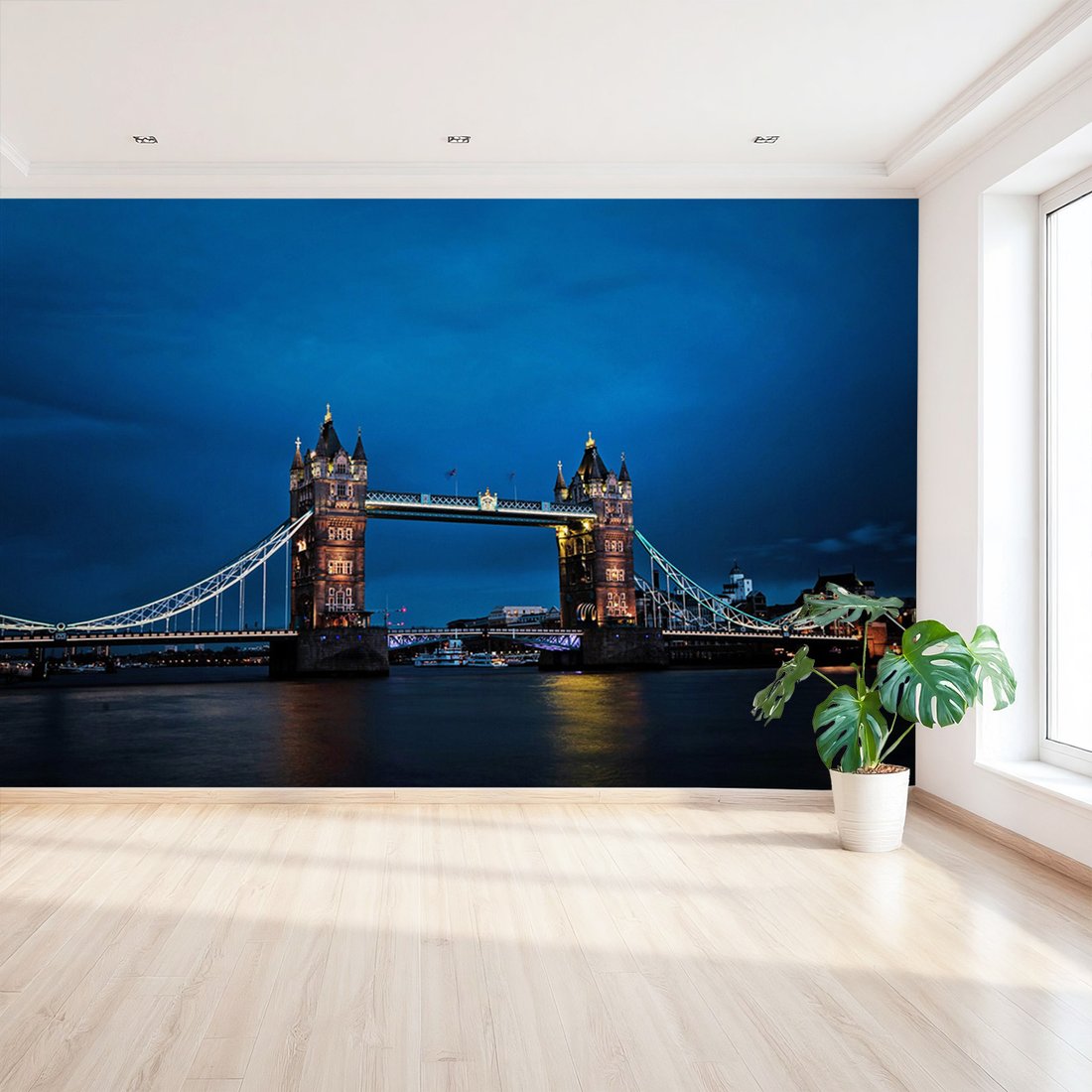 Fototapeta - most, miasto, noc