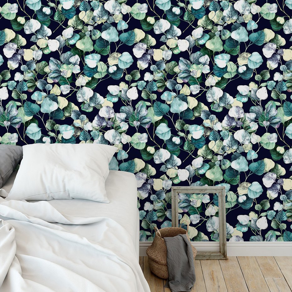 Tapeta - liście, eukaliptus, gałązki