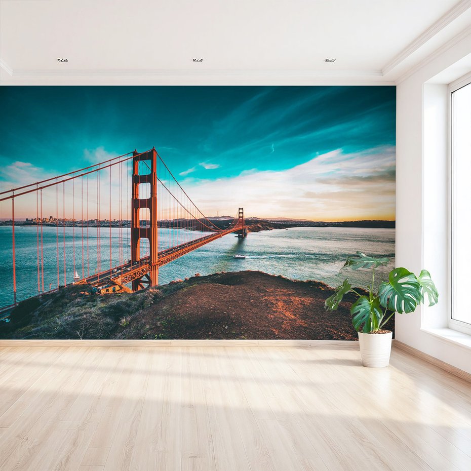 Fototapeta - most, miasto, woda