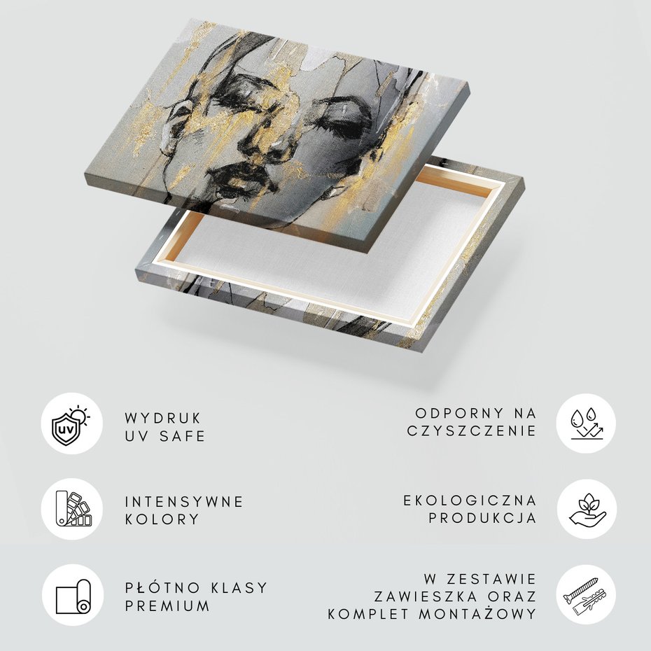 Obraz na płótnie - portret, abstrakcja, kobieta