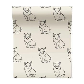 Tapeta - lis, geometria, zwierzę