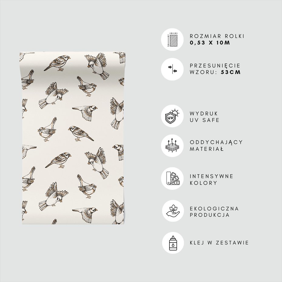 Tapeta - ptaki, ilustracja, natura