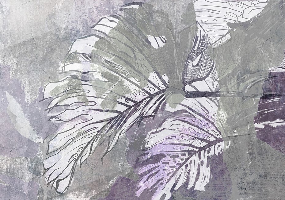 Fototapeta - loft, liście, monstera