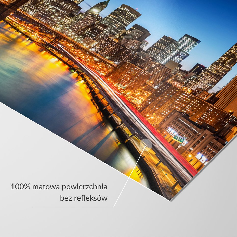 Fototapeta - miasto, most, noc