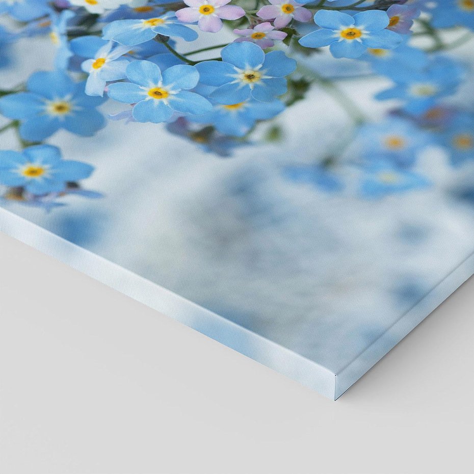 Obraz na płótnie - niezapominajki, kwiaty, wiosna