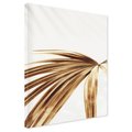 Obraz na płótnie - złoty, liść, minimalizm