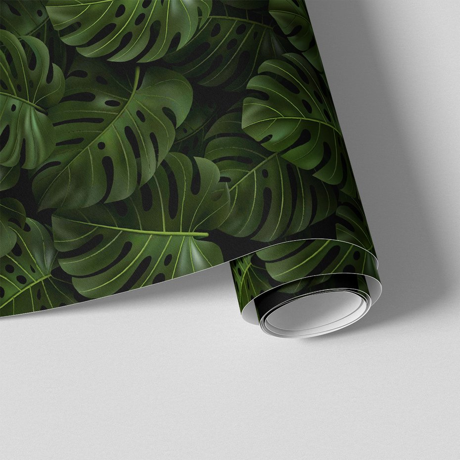 Tapeta - liście, monstera, tropiki