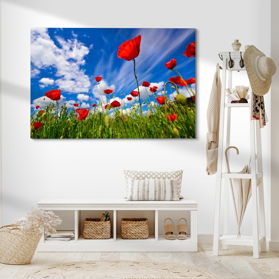 Obraz na płótnie - maki, kwiaty, lato