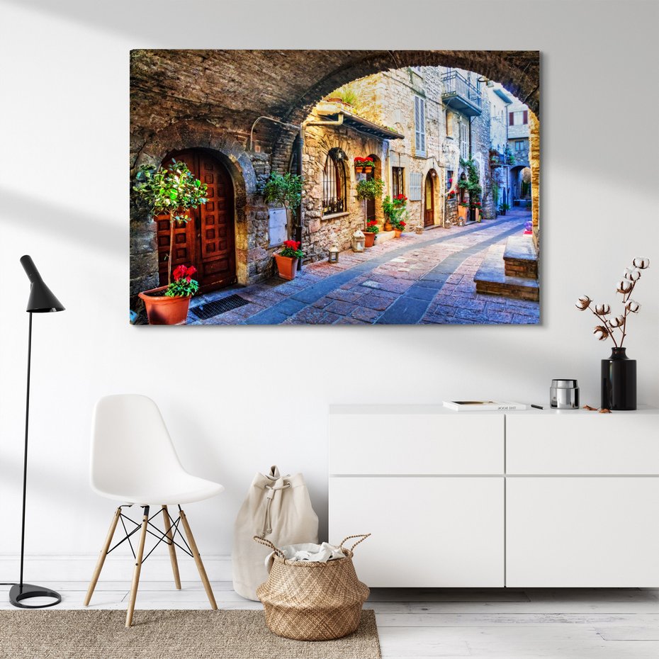 Obraz na płótnie - uliczka, miasto, architektura