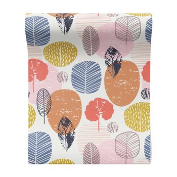 Tapeta - liście, drzewa, kropki