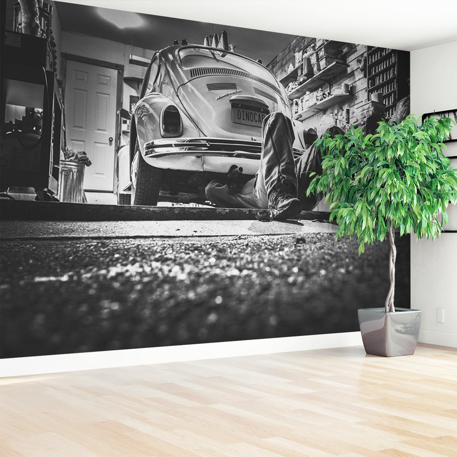 Fototapeta - samochód, naprawa, warsztat