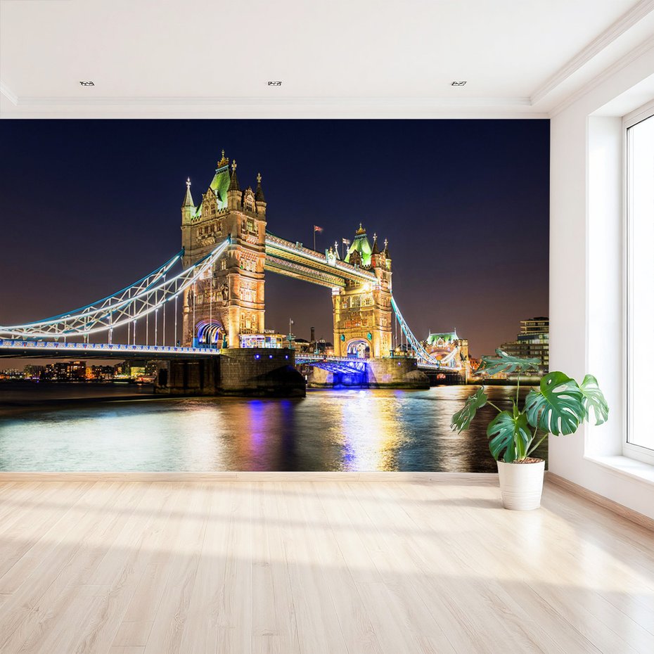 Fototapeta - tower bridge, Londyn, noc