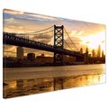 Obraz na płótnie - most, miasto, rzeka