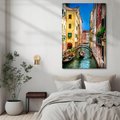 Obraz na płótnie - Wenecja, kanał, gondole