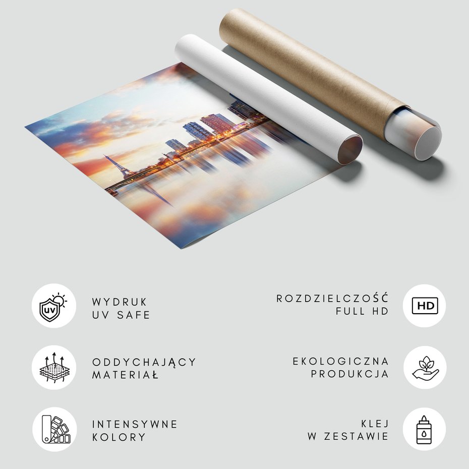 Fototapeta - Paryż, Wieża Eiffla, rzeka