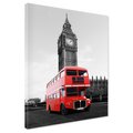 Obraz na płótnie - autobus, Big Ben, Londyn