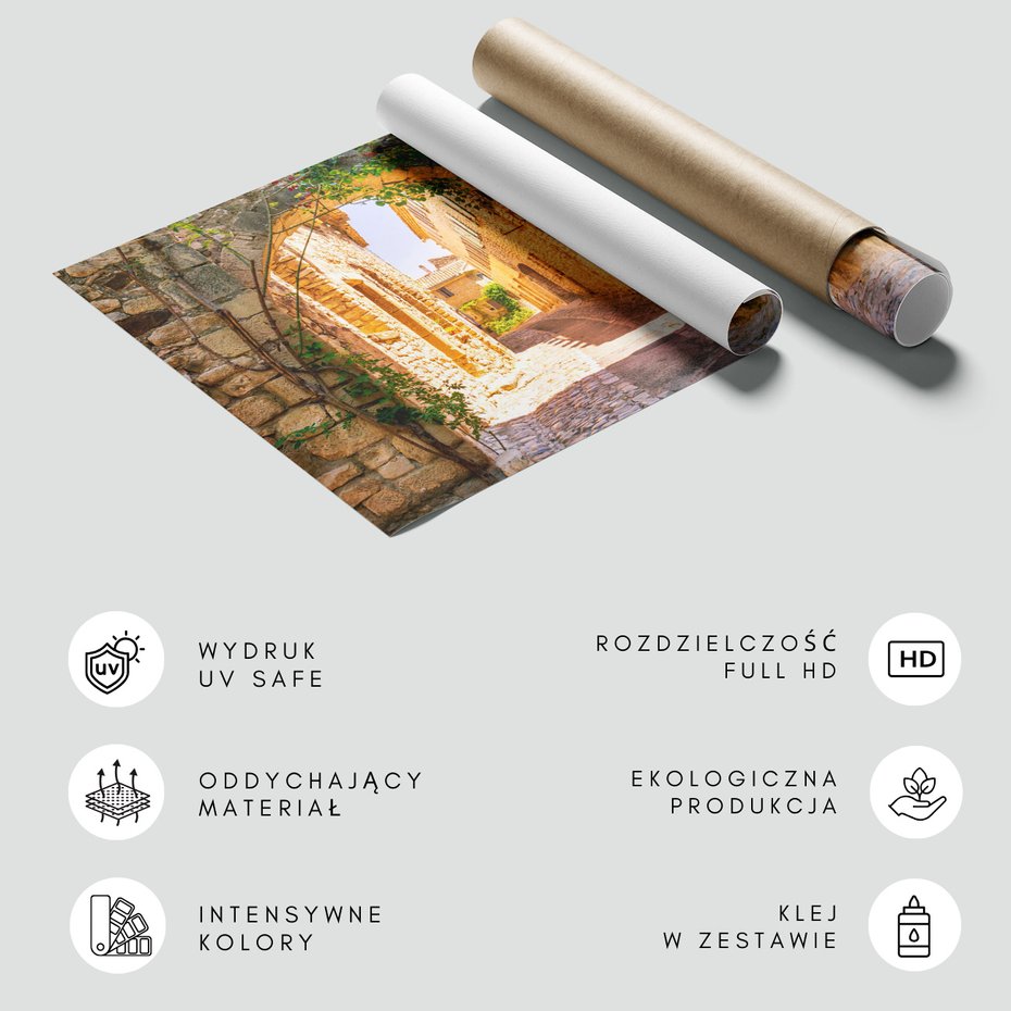 Fototapeta - uliczka, miasto, kamień