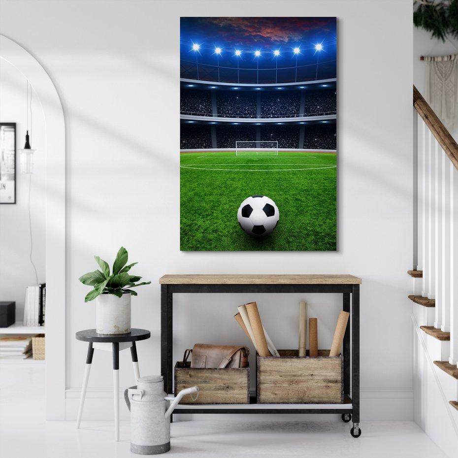Obraz na płótnie - piłka, nożna, stadion