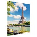 Obraz na płótnie - Paryż, Wieża Eiffla, rzeka