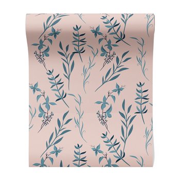 Tapeta - liście, kwiaty, gałązki