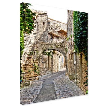 Obraz na płótnie - uliczka, kamień, budynki