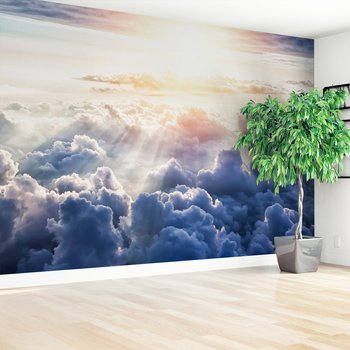 Fototapeta - chmury, niebo, słońce