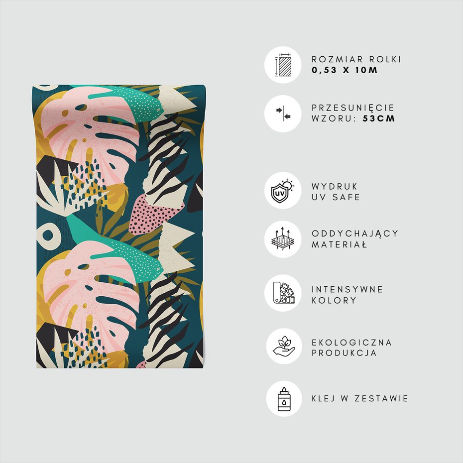 Tapeta - liście, abstrakcja, plamy